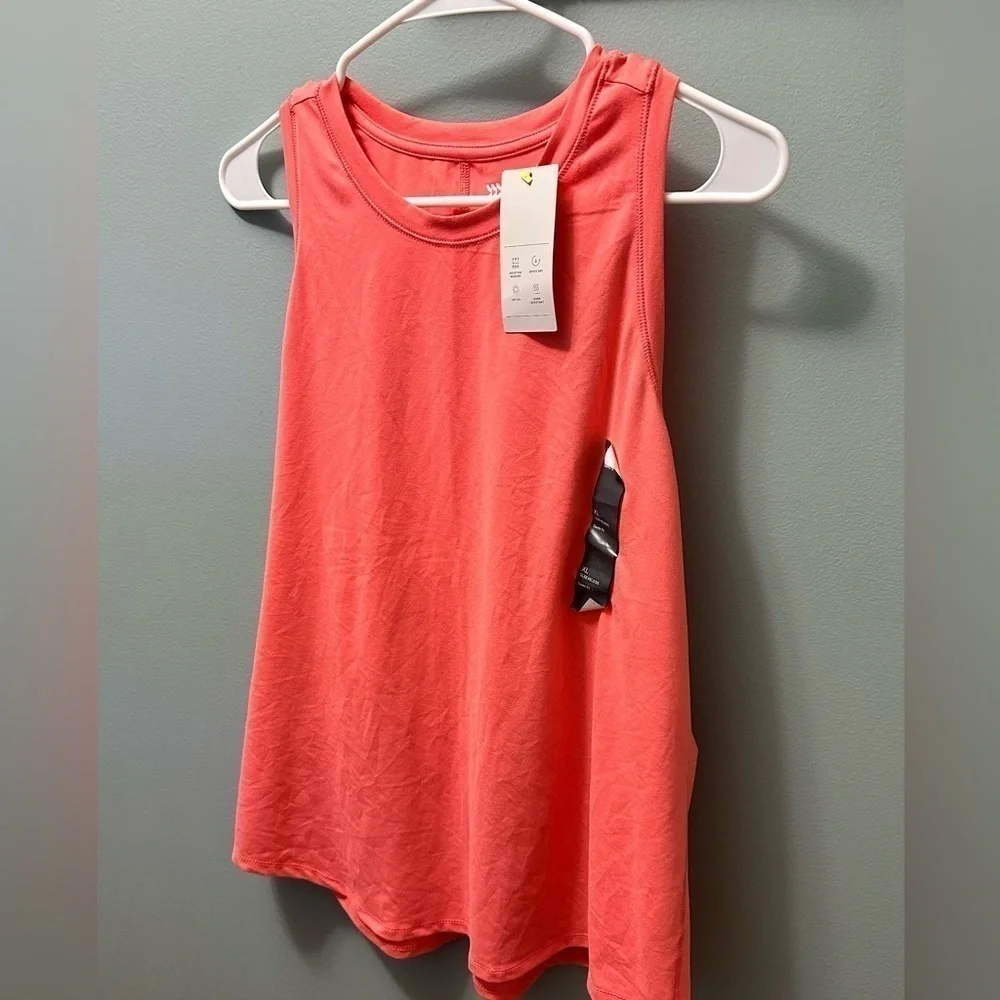 All in Motion - Active Muscle Tank Top - Pink/Salmon - Size xlarge - Picture 7 of 7